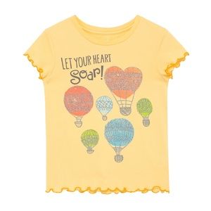 NEW Peek Toddler Girls ‘Let Your Heart Soar’ Hot Air Balloon Top Size 2T NWT